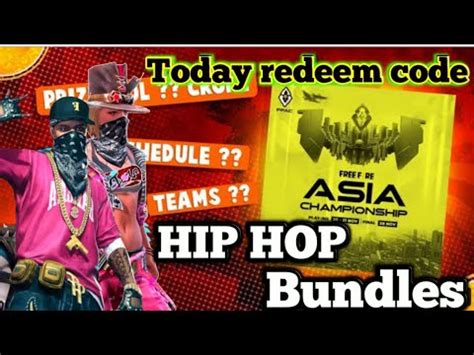 Today Hip Hop Bundles Redeem Code L Today New Redeem Code L Free Fire