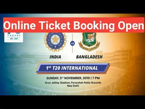 How To Book India Vs Bangladesh T20 Cricket Match Online Ticket Booking