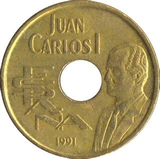 25 Pesetas Juan Carlos I High Jump Spain Numista