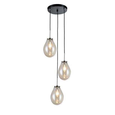 Lampa wisząca Fondi 3xE14 transparentna Light Prestige