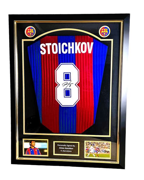 Hristo Stoichkov S FC Barcelona 1992 93 Signed And Framed Shirt