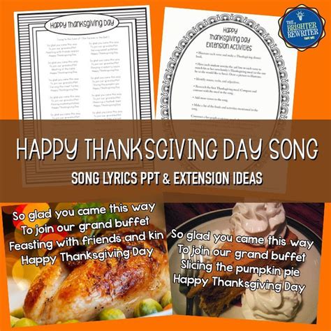 Thanksgiving Song Lyrics PowerPoint and Music Video | Thanksgiving ...