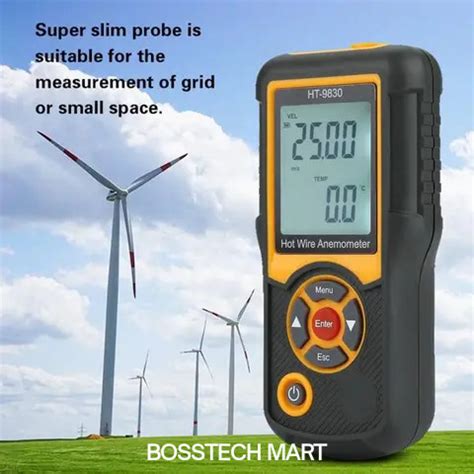 Jual Hot Wire Anemometer Hti Ht Thermal Wind Speed Flow Meter