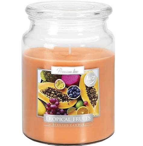 Bispol Premium Line Aura Tropical Fruits Premium Scented Candle In