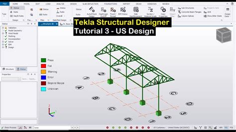 Tekla Structural Designer Tutorial 3 Us Design Youtube