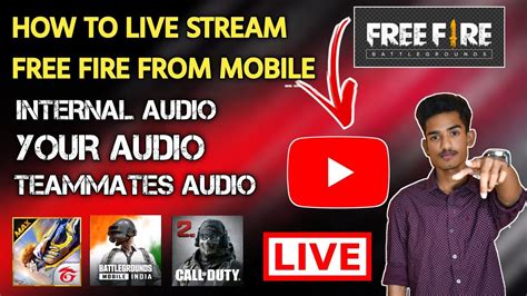 How To Live Stream Free Fire On YouTube In Mobile Mobile Se Free Fire