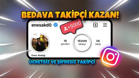 ÜCRETSİZ İNSTAGRAM 10 000 TAKİPÇİ KAZAN İnstagram Takipçi Kazan 2024