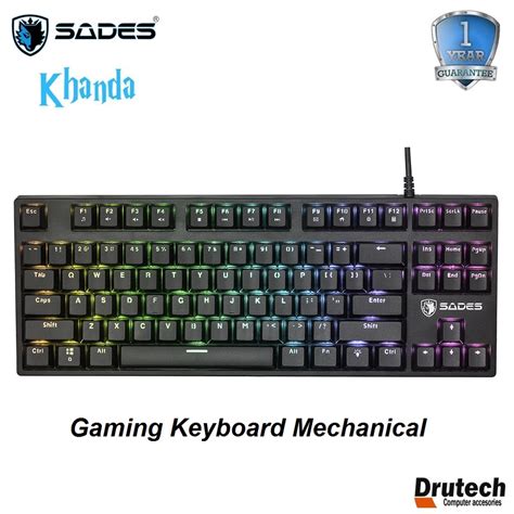 Jual Sades Khanda Keyboard Gaming TKL Mechanical RGB Shopee Indonesia