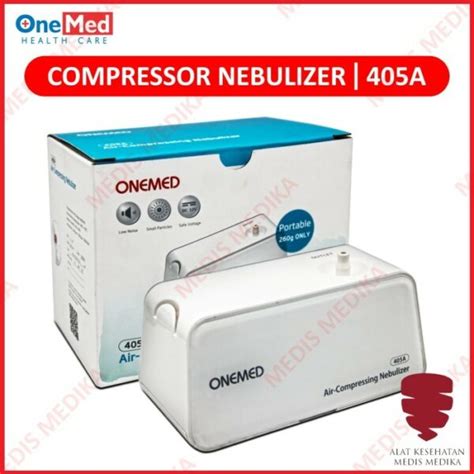 Compressor Nebulizer Onemed 405a Portable Alat Uap Terapi Pernafasan Medis Medika