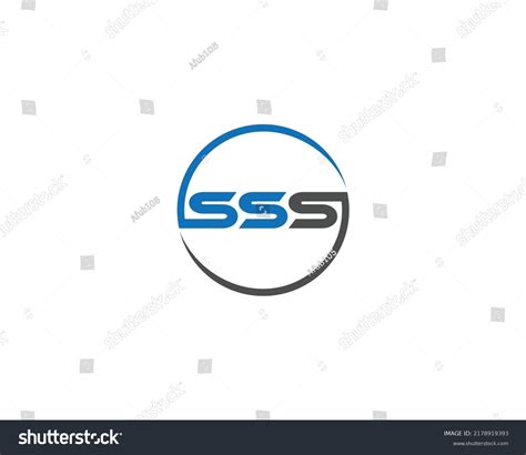 Letter Sss Logo Simple Design Concept Stock Vector Royalty Free