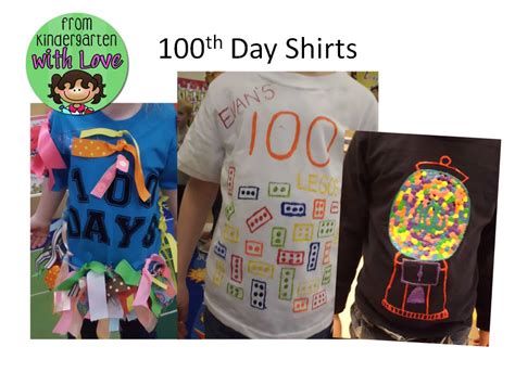 100th Day Of Kindergarten Shirts From Kindergarten With Love