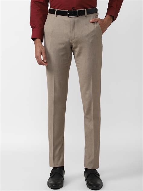 Buy Van Heusen Men Slim Fit Trousers Trousers For Men 21439592 Myntra