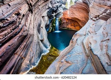 Hamersley Gorge Spa Pool Karijini National Stock Photo 620482106