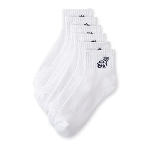 Private Label Men's 6-Pairs Quarter Socks