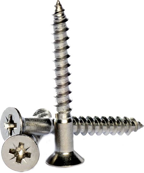 Amazon A Stainless Steel Pozi Countersunk Wood Screws Din