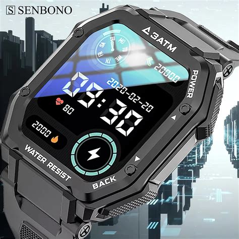 SENBONO Reloj Inteligente C16 Para Hombre Dispositivo Con Control De La