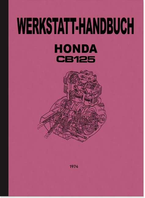 Honda Cb 125 Cb125 1974 Repair Manual Workshop Manual Workshop Manual