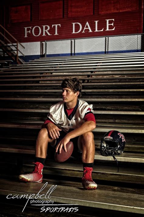 High School Football Senior Boys Senior Athlete Football Portrait