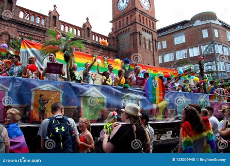 Float At Brighton Pride Parade Editorial Image Image Of East England