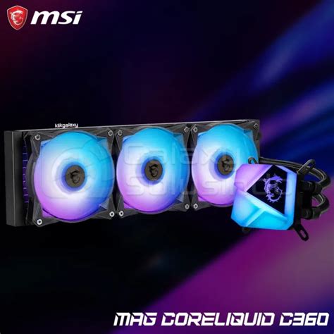 Msi Mag Coreliquid C Argb Liquid Cpu Cooler Lazada Indonesia