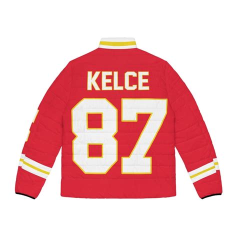 Taylor Swift Kansas City Chiefs 87 Travis Kelce Custom Playoffs Puffer