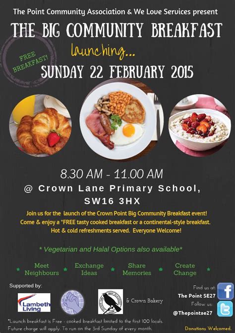 Big Community Breakfast West Norwood News