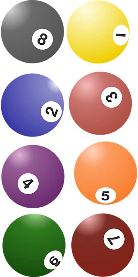 Billiard Balls Png Transparent Images