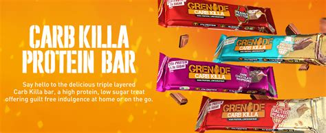 Grenade Carb Killa High Protein And Low Carb Bar 12 X 60 G Caramel