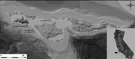 Map Of The Northern Channel Islands And General Locations Of