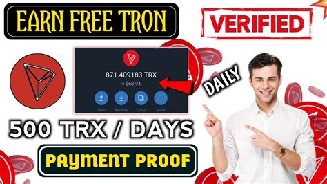 How To Earn Free Trx Without Investment Trx Tron Trx Mining