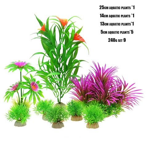 Plante D Aquarium A Ensemble De Plantes Aquarium Artificielles