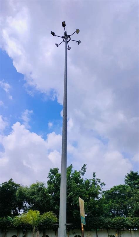 6 Arm 20m MS High Mast Lighting Pole For Street At Rs 155000 Piece In