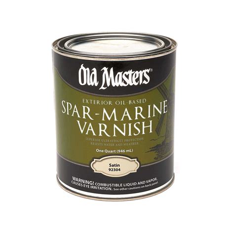 Old Masters Satin Clear Oil Based Marine Spar Varnish 1 Qt Ace Hardware