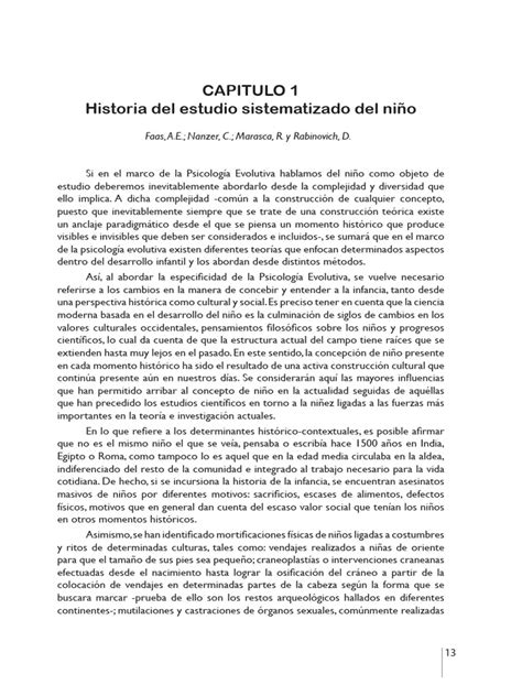 Fass Ana Psicología Del Desarrollo De La Niñez Páginas Eliminadas Pdf