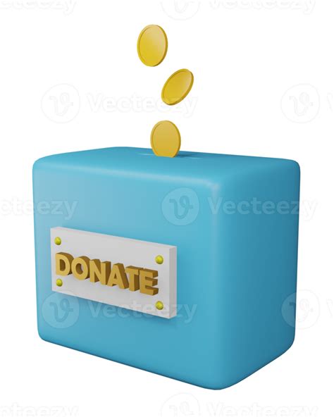 3d Illustration Donation Box 12171726 Png