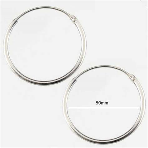 Mm Silver Hoop Earring Silverado Jewellery