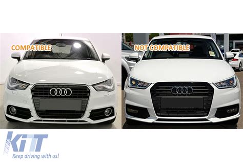 Badgeless Front Grille Suitable For Audi A1 8x 2010 2014 Rs1 Design