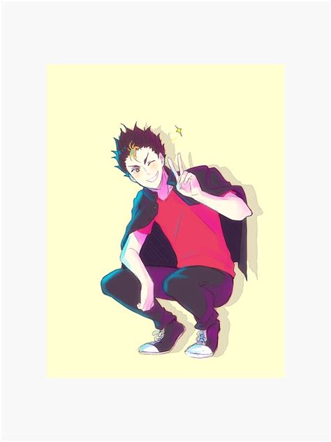 Haikyuu Nishinoya Sticker For Sale By Nihui Redbubble