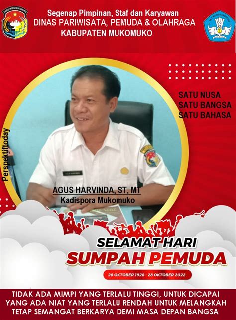 Kepala Dinas Pariwisata Pemuda Dan Olahraga Kabupaten Mukomuko