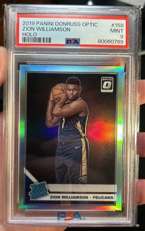 Panini Donruss Optic Zion Williamson Holo Silver Psa