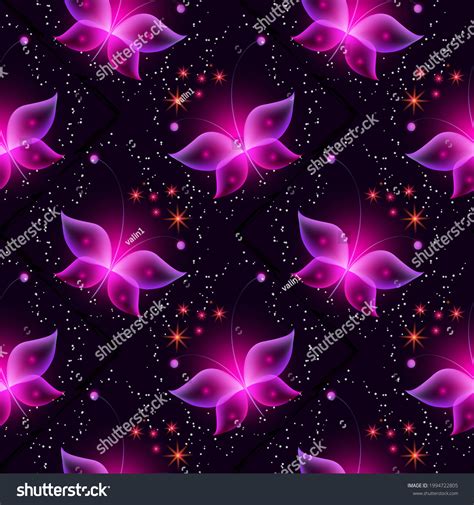 Glowing Background Magic Butterflies Neon Butterflies Stock Illustration 1994722805 Shutterstock