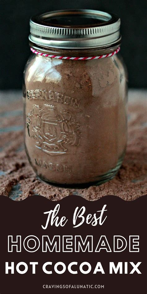 Homemade Hot Cocoa Mix Recipe Homemade Hot Cocoa Hot Cocoa Mix