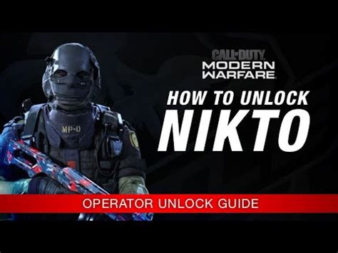 Modern Warfare How To Unlock Nikto Call Of Duty Mw Season Battle