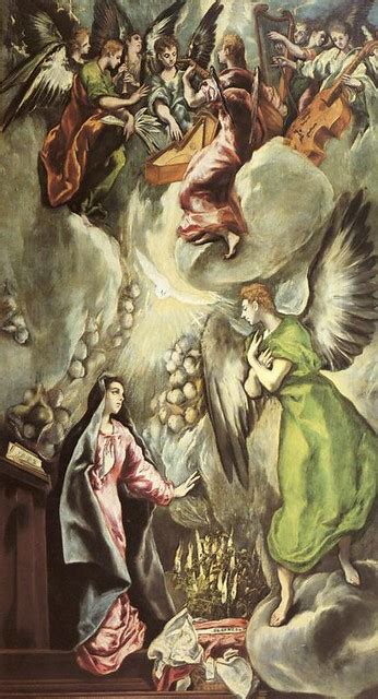 El Greco The Annunciation 1590s Oil On Canvas Thyssen Flickr