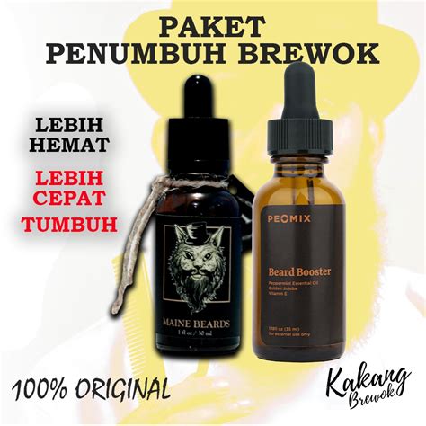 Jual Paket Penumbuh Brewok Peomix Serum Minoxidil Original