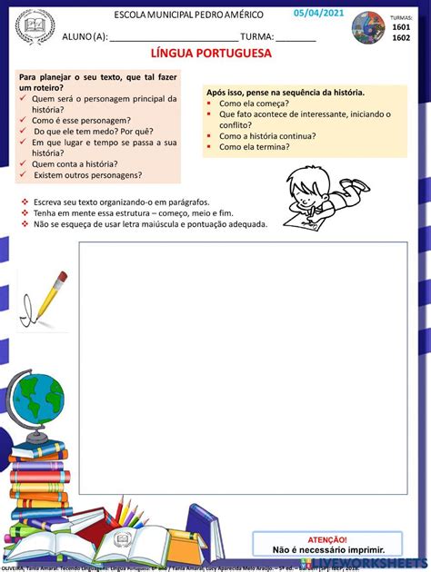 Português 05 04 Worksheet Live Worksheets