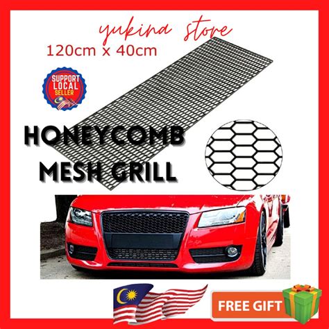 Universal Black Abs Plastic Racing Honeycomb Mesh Grill Spoiler Bumper