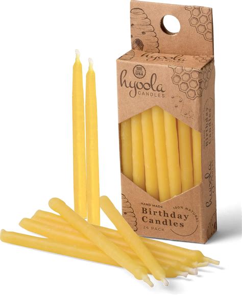 Amazon.com: Beeswax Candle Works, 5-Inch Birthday Candles (Pack of 24