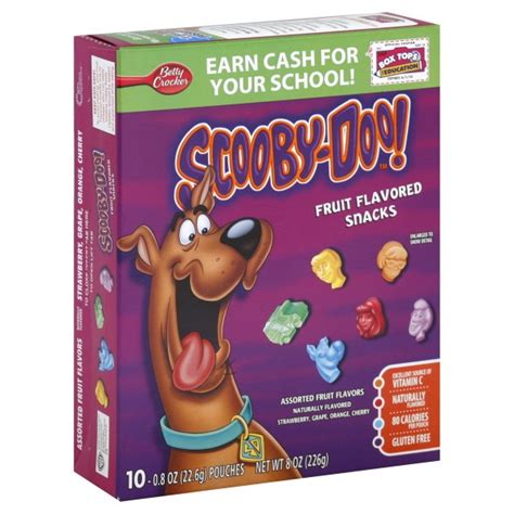 Betty Crocker Fruit Flavored Snacks Scooby Doo 10 Ct