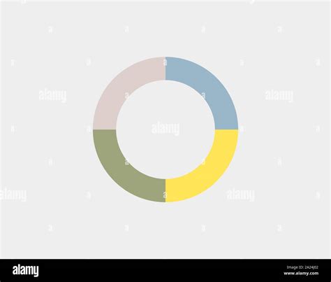 Colorful Pie Chart Diagram Infographic Vector Illustration Stock